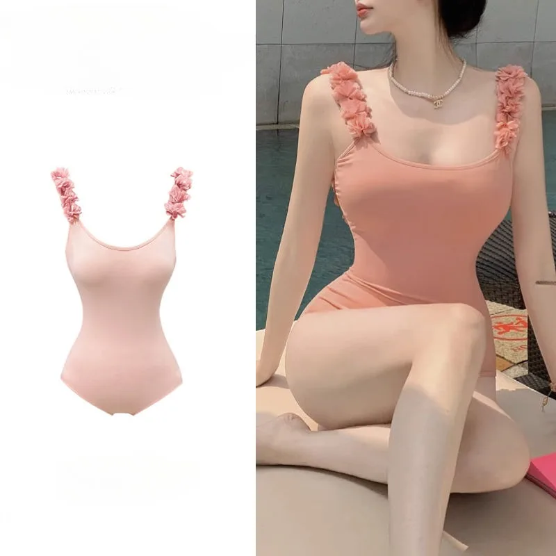 Cover-Ups Women Backless Sleeveless Slim Summer Casual Sexy Wrap Hip Bodysuits Korean Style One Piece Swimwears Fashion Chic