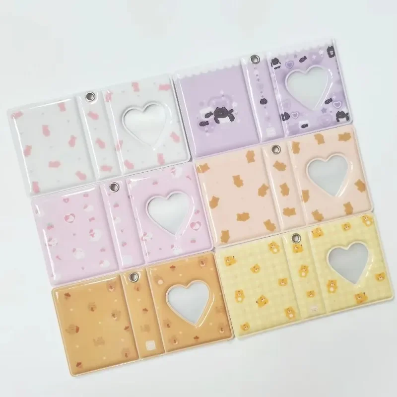 1PC Cute Bear 3-inch Love Card Album Polaroid Card Storage Album Kpop Photo Storage Album