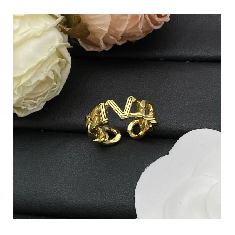 Nuevo Anillo Donkey's con Letras del Alfabeto, de Lujo Ligero y de Nicho, Versión Alta con Letras del Alfabeto, Anillo Seiko, Venta Directa
