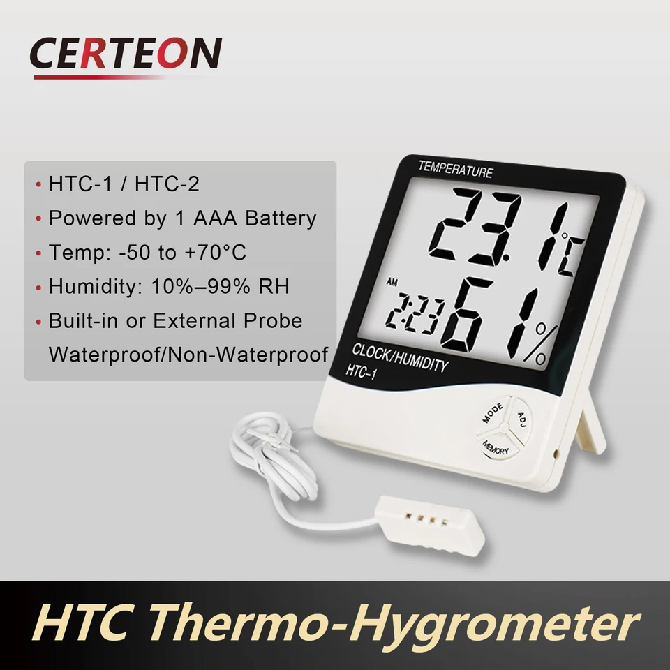 Thermometer Hydrometer Innen Außen LCD Digital Temperaturmesser – B&Qaugen-DE