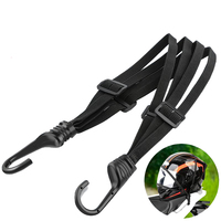 Motorcycle Back Seat Helmet Strips Elastic Rope Motorcycle Helmet Fixed Strap Adjustment Fix Rope Goods Strap 60cm/90cm