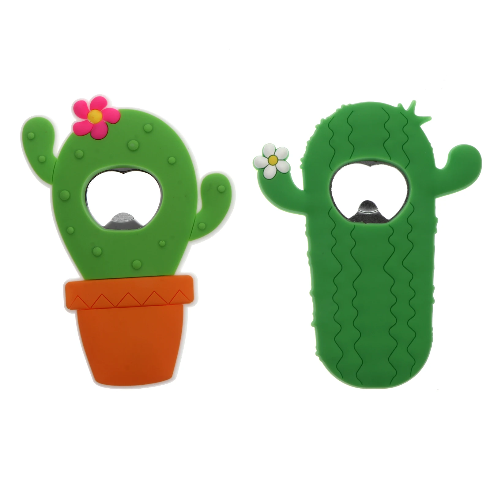 

2 Pcs Cactus Bottle Opener with Strong for Fridge Suitable Home Bar Camping Travel Outdoor Barware
