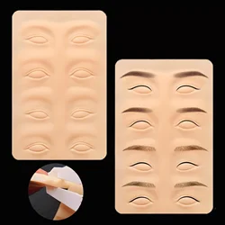 Silicone Practice Skin Eyebrow Eye Block Tattoo Novice Training Eyelid Semi-permanent Makeup Tattoo Eyeliner Exercise