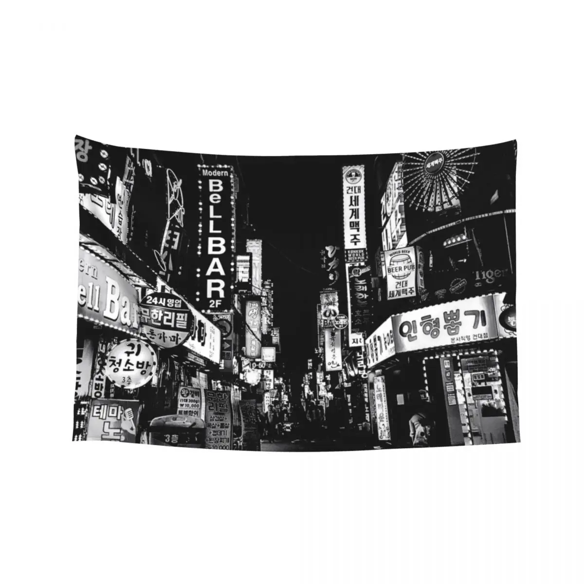

black and white nights Tapestry Wall Decor Things To Decorate The Room Decorative Wall Mural Room Aesthetic Tapestry