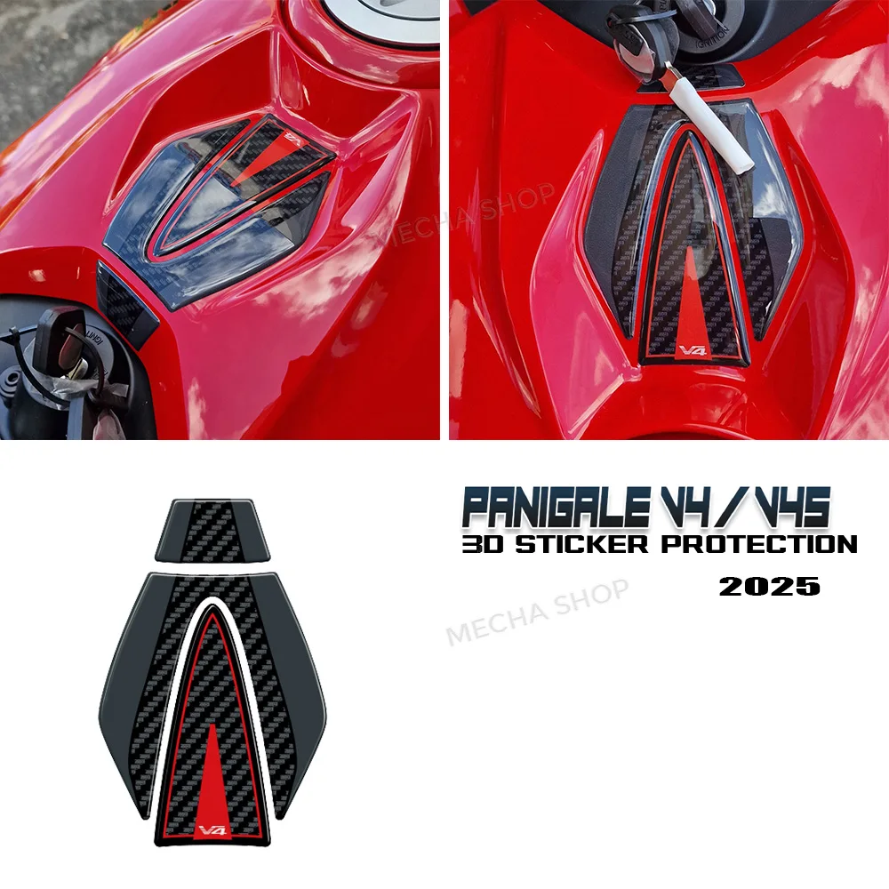 3D resin sticker motorcycle sticker protection for panigale v4 ignition area protection compatible V4 V4S 2025