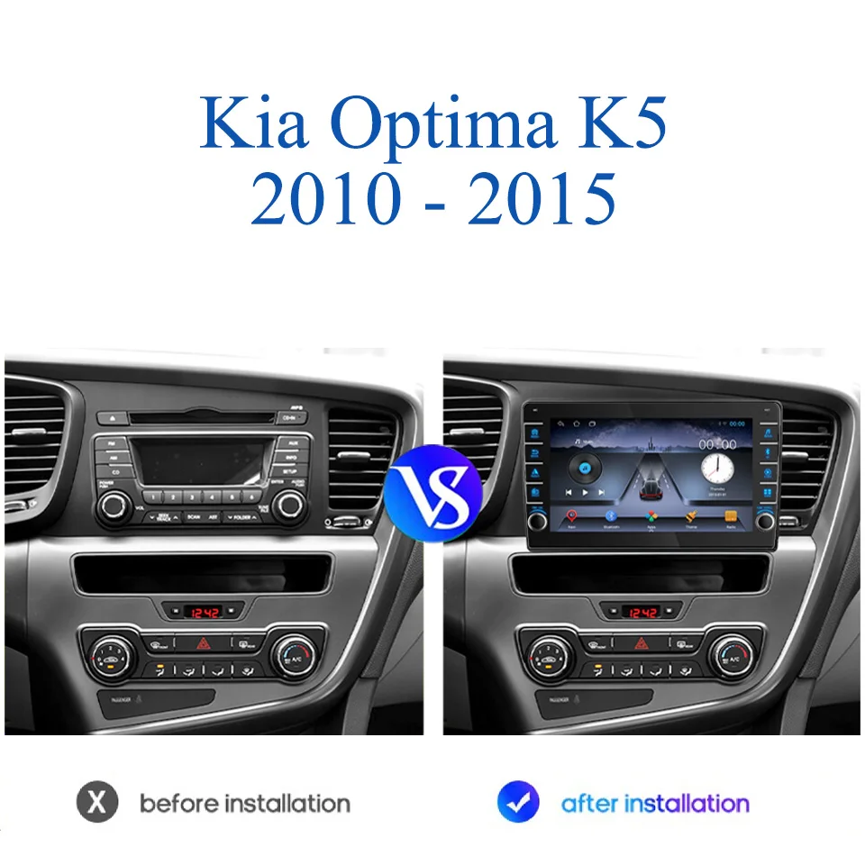 

Автомагнитола для Kia Optima / K5 2010-2015 с FM/AM, MP5, DVD, кассетным плеером, CarPlay, Auto BT