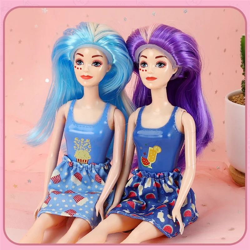 WOTT-Surprise boîte aveugle trempée à l'eau changement de couleur princesse changement de vêtements maison de jeu
