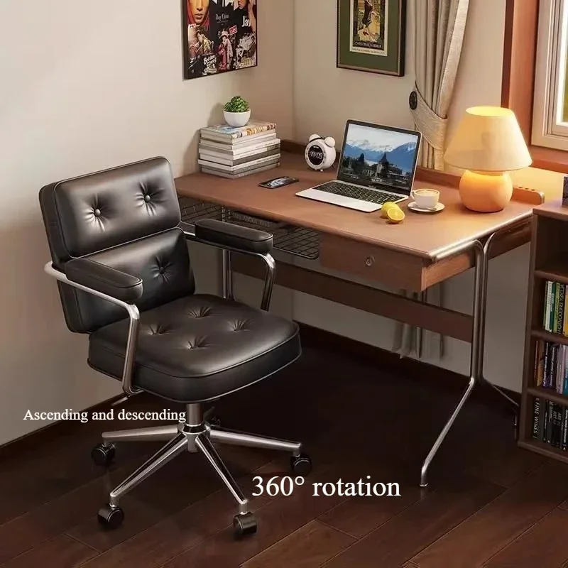 Swivel Wheels Office Chair Relaxing Recliner Backrest Design Gaming Chair Modern Interior Sedia Ufficio Office Furniture