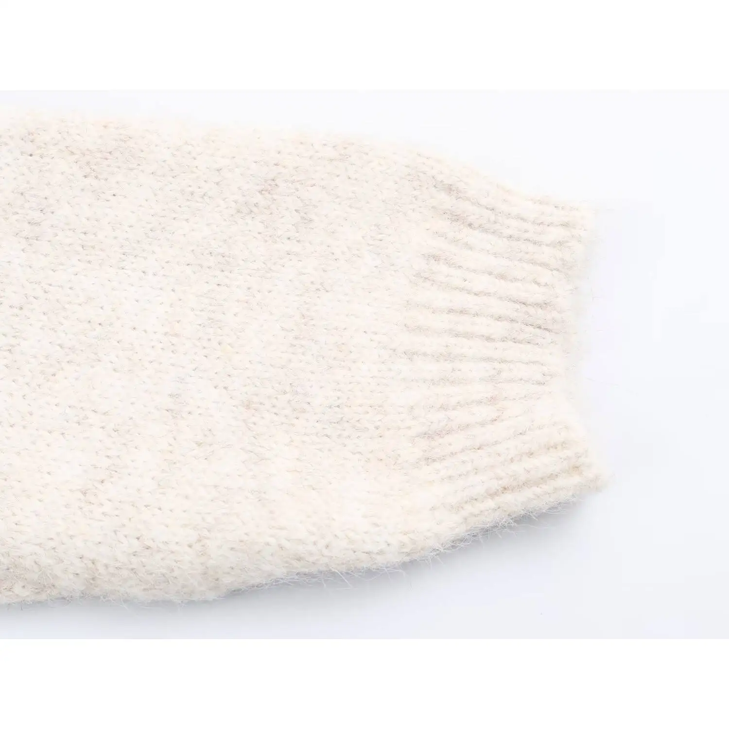 KASLEAD Neuer Faion-Schal für Damen, Ne Long Sve, lockerer Strickpullover, runder Ne-Pullover, Polyesterfaser, Wintersaison