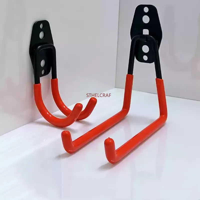 Load Capacity 50kg Heavy-duty Steel Hook Drilled Installation Strong Wall Hooks Bathroom Wall Organizer Balcony Ladder Hook