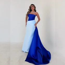 Jiayigong Sparkle Exquisite  Evening Satin Draped Pleat  A-line Strapless Bespoke Occasion Gown Long Dresses