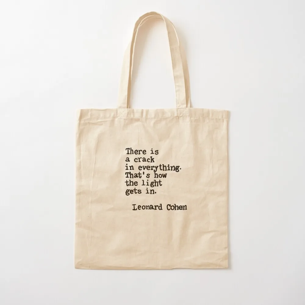 

Leonard Cohen quote Tote Bag custom tote bag ecological bags Women's handbag Canvas Tote Bag