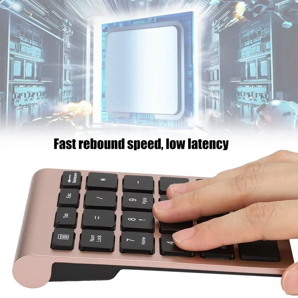 Teclado numérico duradero de 2,4G, teclas de acceso directo, 22 teclas, Mini teclado inalámbrico, Mini teclado USB, contabilidad financiera
