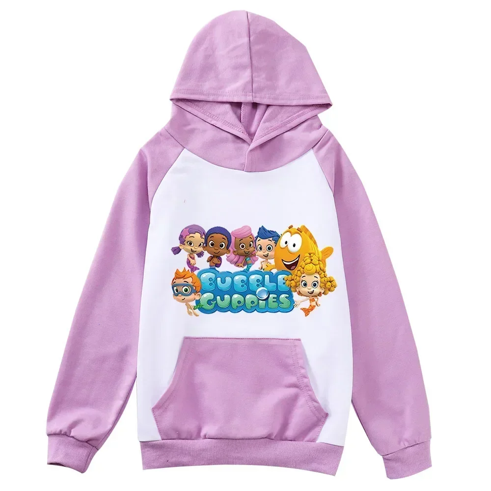 

Fashion Molly-Bubble Guppies Clothes Kids Pocket Hoodies Children's Sweater Toddler Girls Jumper Baby Boys Pullover Sweatshirts