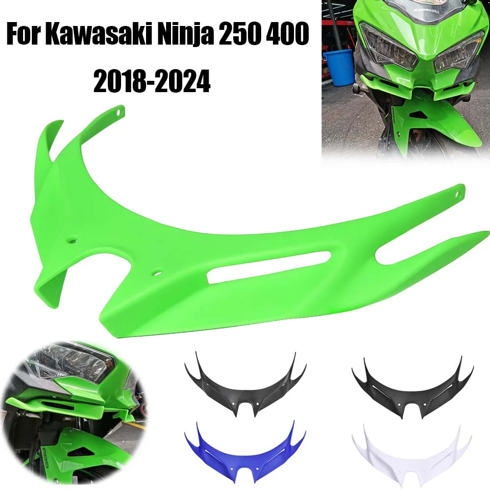 

Ninja 400 Front Wing 2018-2024 Fairing Winglets Aerodynamic Mouth Shell Cover Protection Guards For KAWASAKI Ninja250 NINJA400