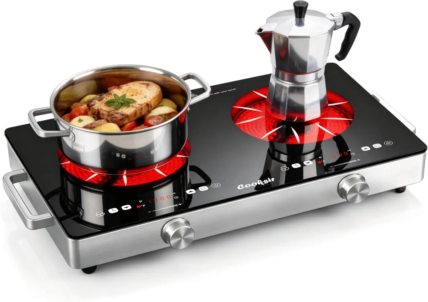 2 Burner Electric Cooktop - 24 Inch(22.2