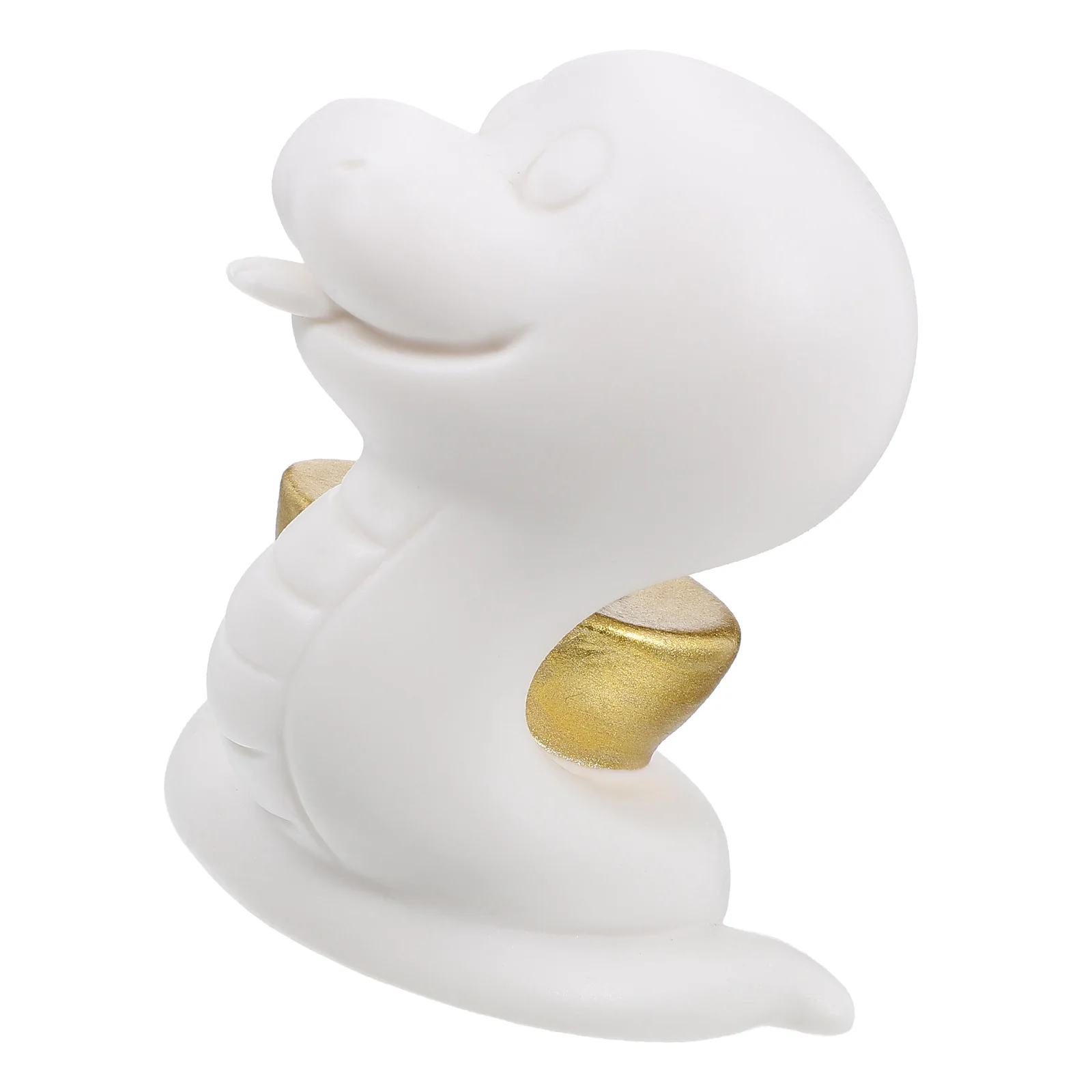 

Ceramic Snake Decoration Lightweight Smooth Surface Art Craft Stable Base Perfect for Home Office Gift