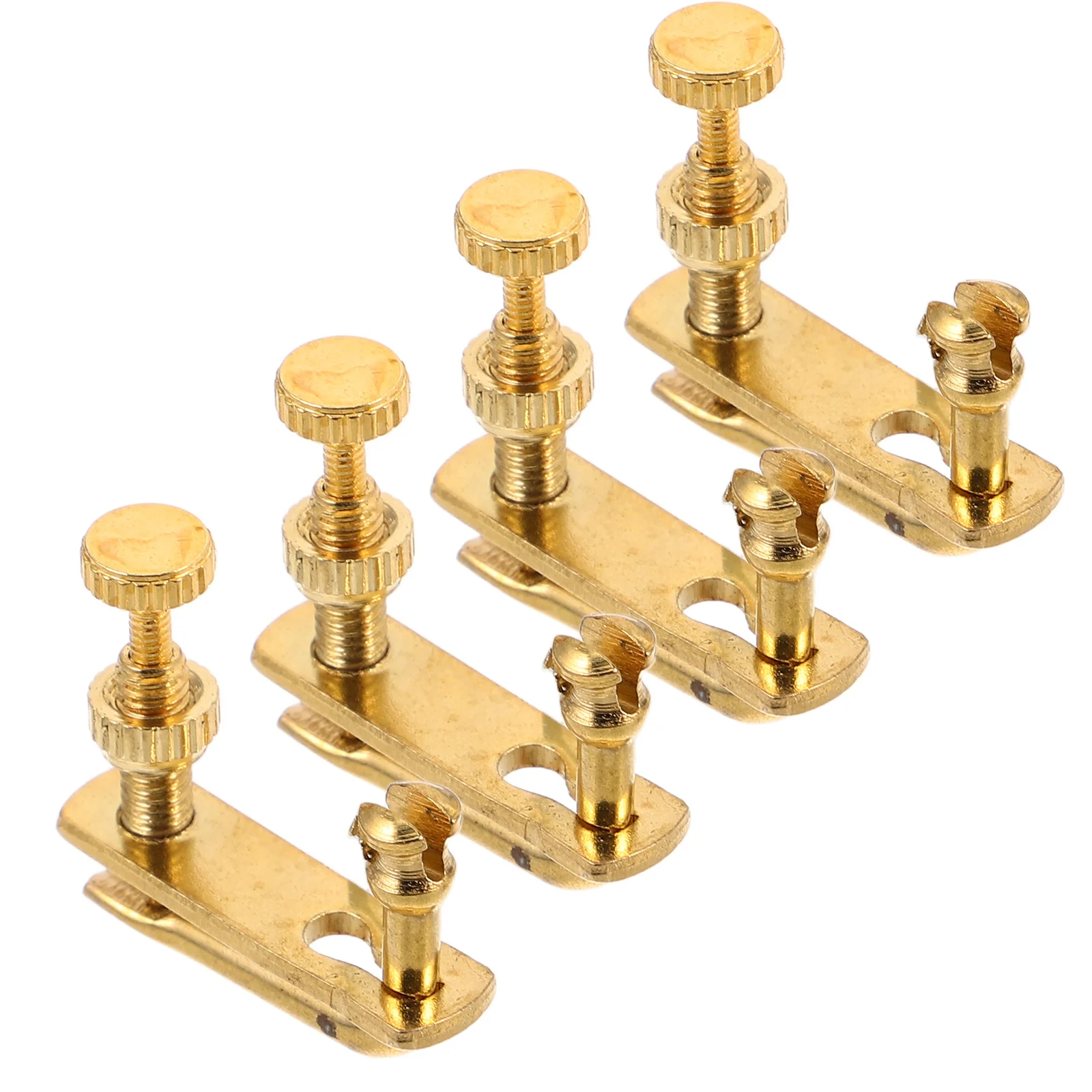 

4 Pcs Guitar Tuner Metronome Durable Metal Adjusters Screws Fine Tuners for Viola Violin