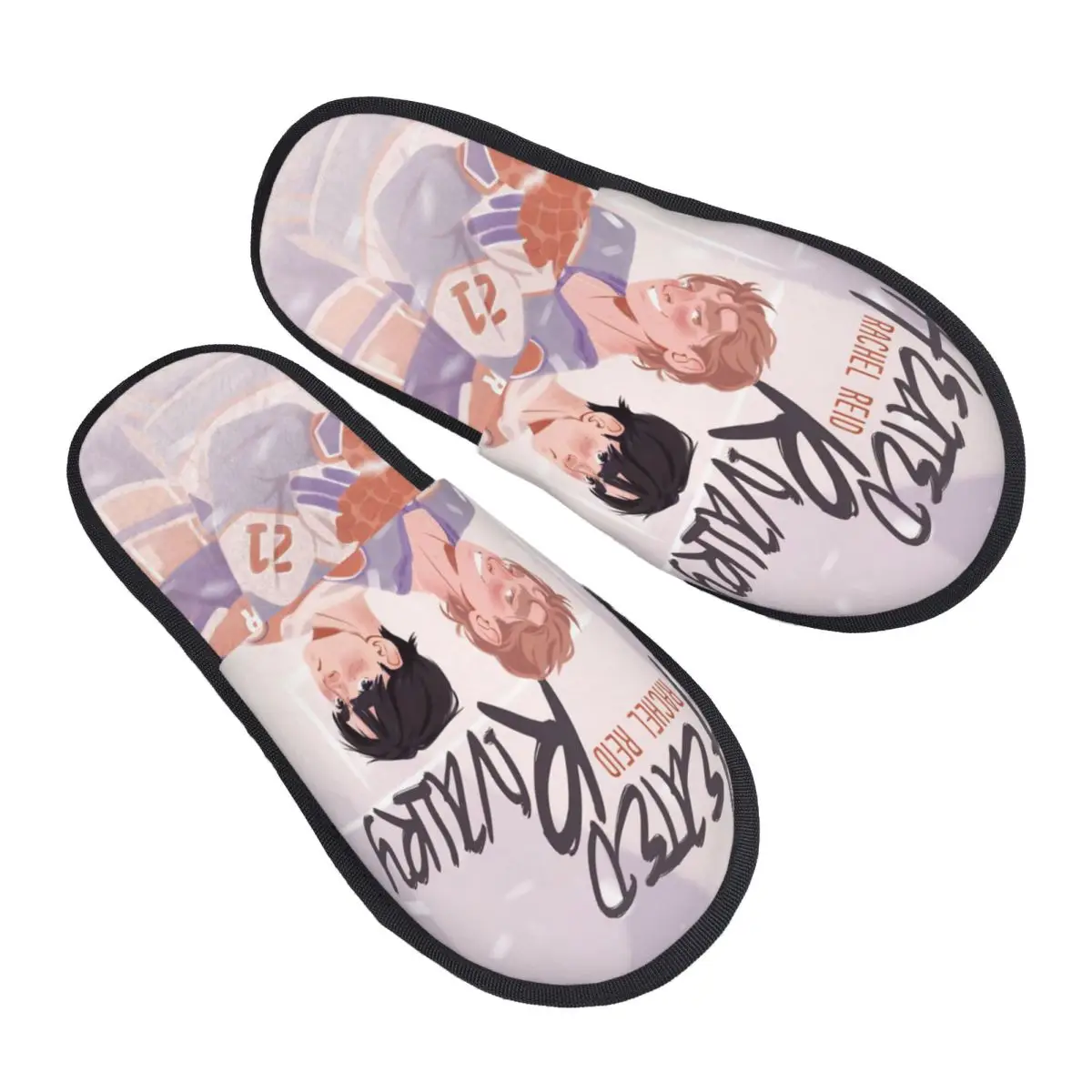 

Heated Rivalry Slippers Non-skid Canadian Sports Romance Soft Household Fur Slides Slippers Bedroom