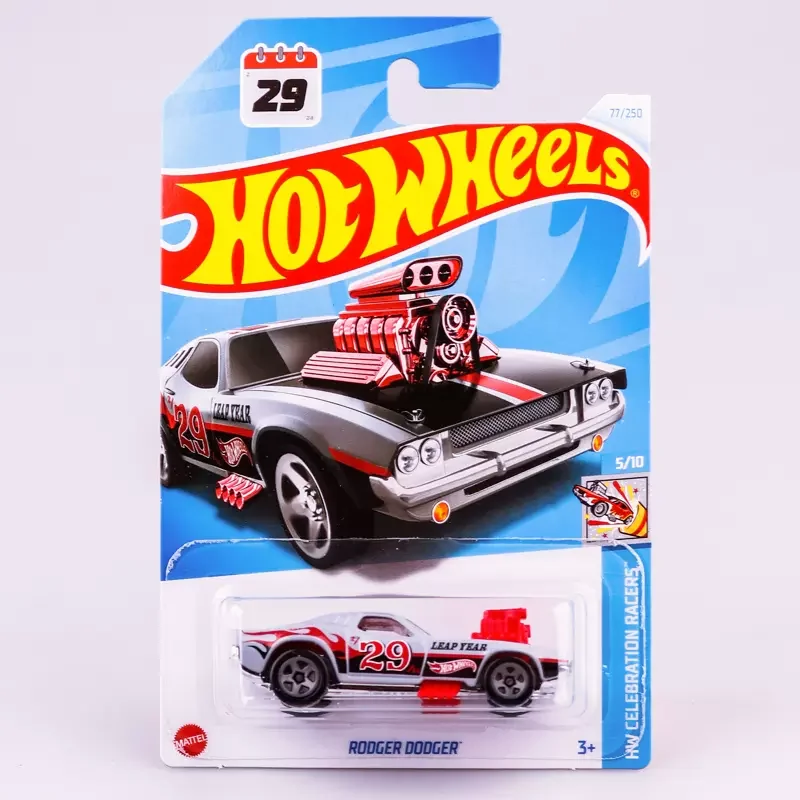 

2024D Hot Wheels Car Rodger Dodger Toys for Boys 1/64 Diecast Voiture Alloy Model Celebration Racers Juguetes Collection Gift