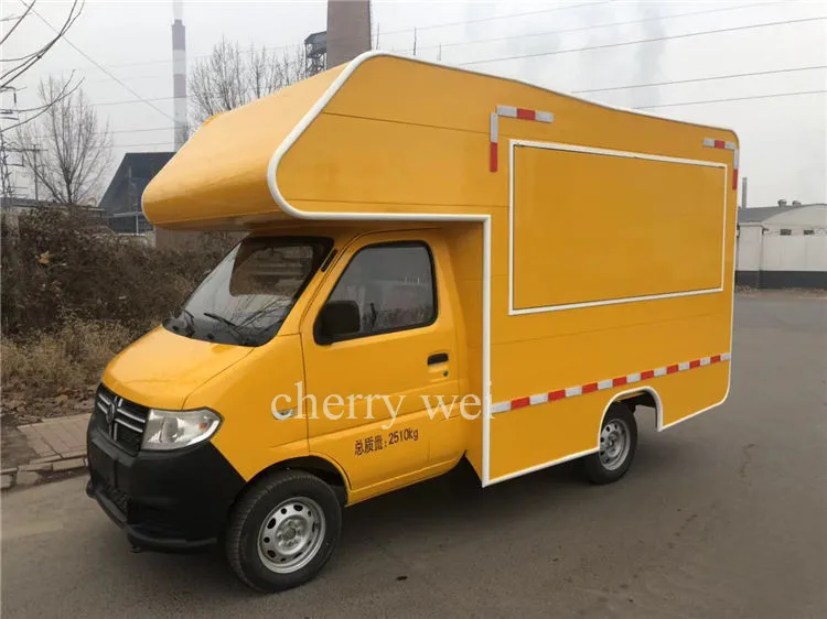 EXW Pri 510*170*264 Cm Vendita calda Carrello mobile per alimenti a combustibile/camion per alimenti a benzina/carretto per alimenti a gas Gelato