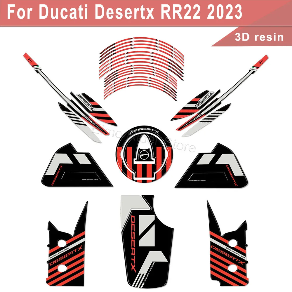 

3D гелевая эпоксидная смола для мотоцикла Ducati Desert TX Desert X RR22 2023