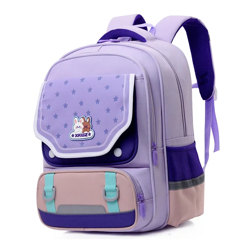 Impermeável leve mochila ortopédica, saco de escola para adolescentes estudantes, novo design saco do dia, presentes para meninos e meninas