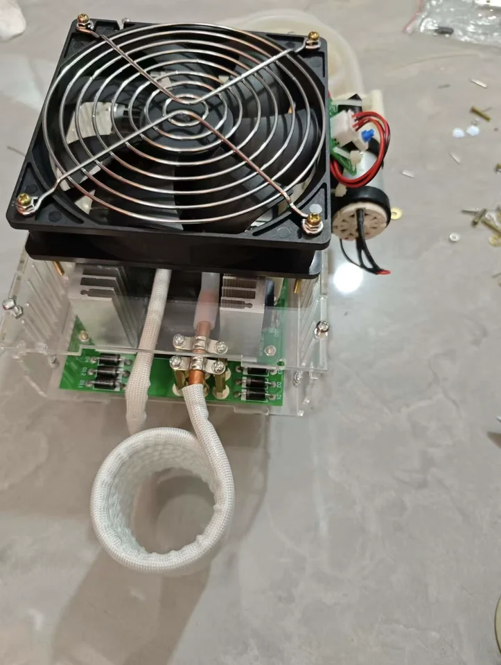 No tap 6 tube ZVS high frequency induction heater high frequency quenching intermediate frequency furnace module DIY kit