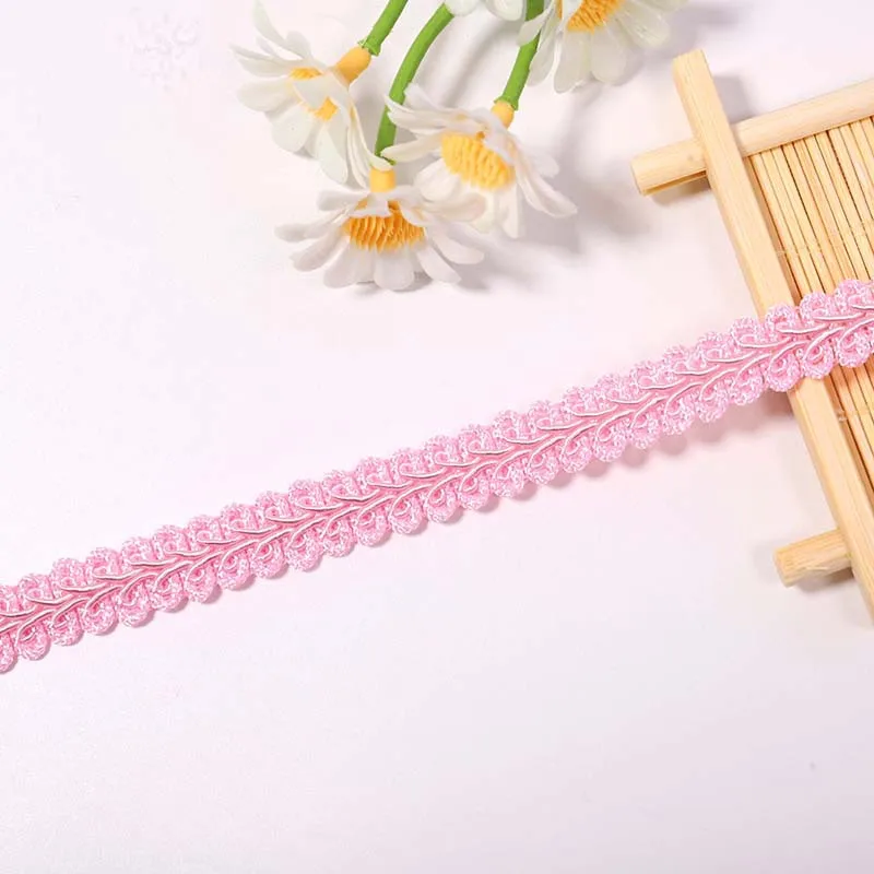 1-10Yard 12mm Gimp Braid Trim Kant Polyester Geweven Gimp Borduurwerk Franje Stof Koord Lint Kant Rand Trim voor DIY Naaiwerk Handwerk