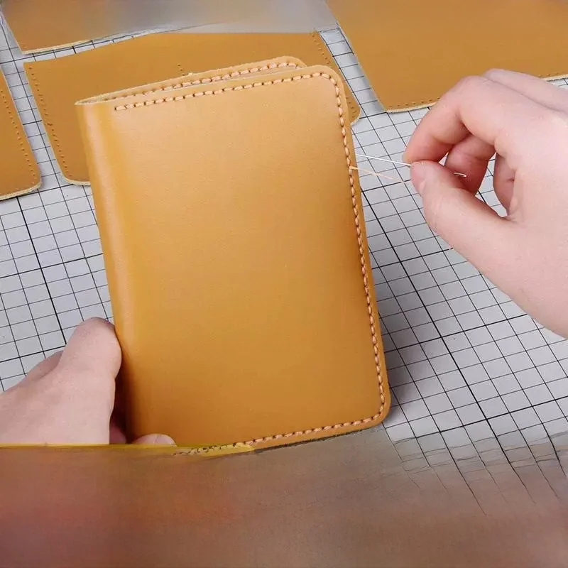 new-genuine-leather-diy-material-kit-multi-functional-portable-document-protection-cover-handmade-leather-hand-sewn
