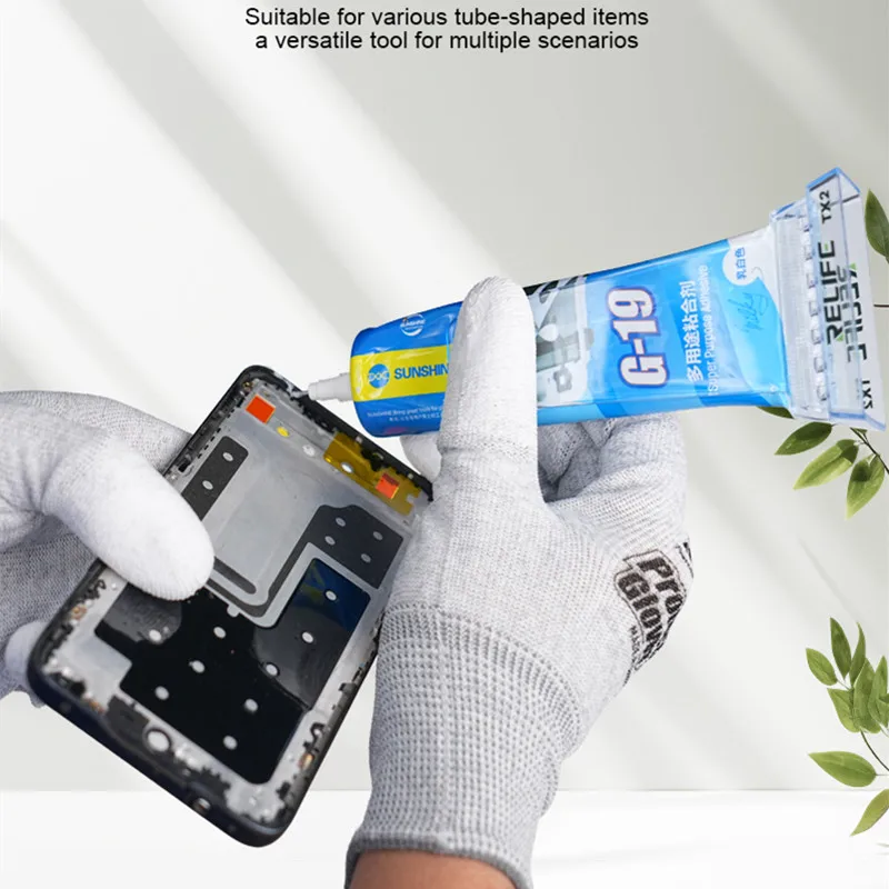 

RELIFE TX2 Hand-held Extruder for Mobile Phone Precise and Controllable Output Tube-shaped Items Toothpaste Glue Squeezer