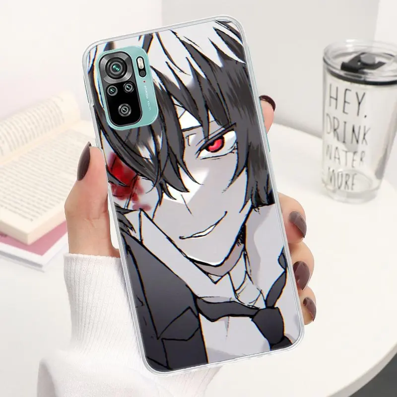 Anime Bungou Stray Dogs Phone Case For Xiaomi Redmi Note 12 12S 13 11 11S 11T 10 11E Pro Plus 10S 9 9S 9T 8 Coque Shell Cover Ca