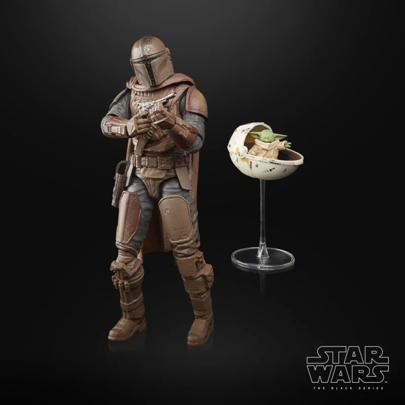 6-Inch Star Wars：The Black Series The Mandalorian And Grogu Action Figure Scale Set Collectible Model Toy Gift For Kids