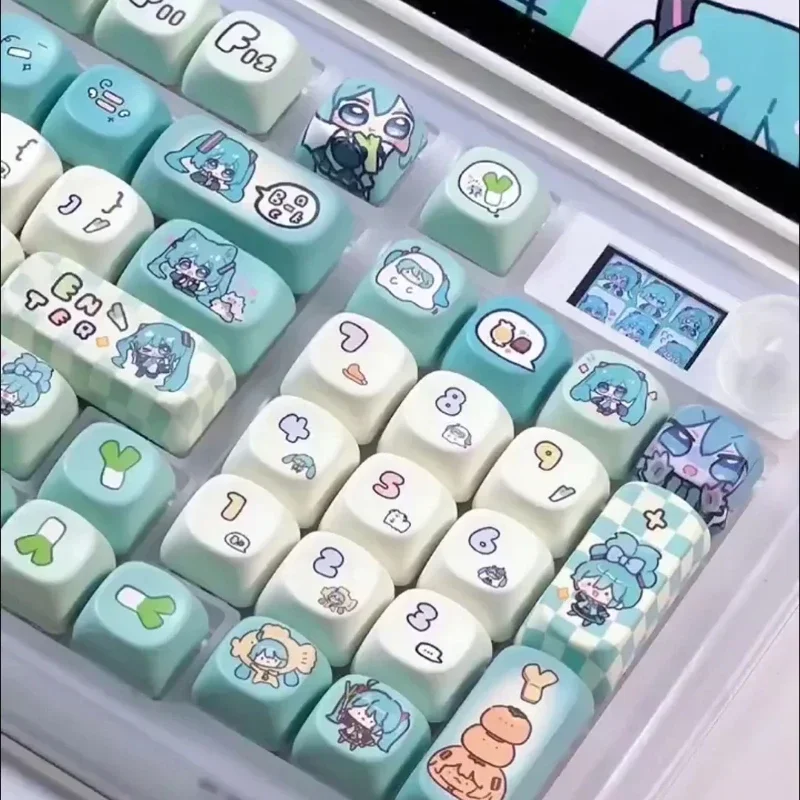 Anime Cartoon Keycaps para PC Gamers, Acessórios Teclado Mecânico, Chave de Substituição, Personalidade, Jogos, Presentes