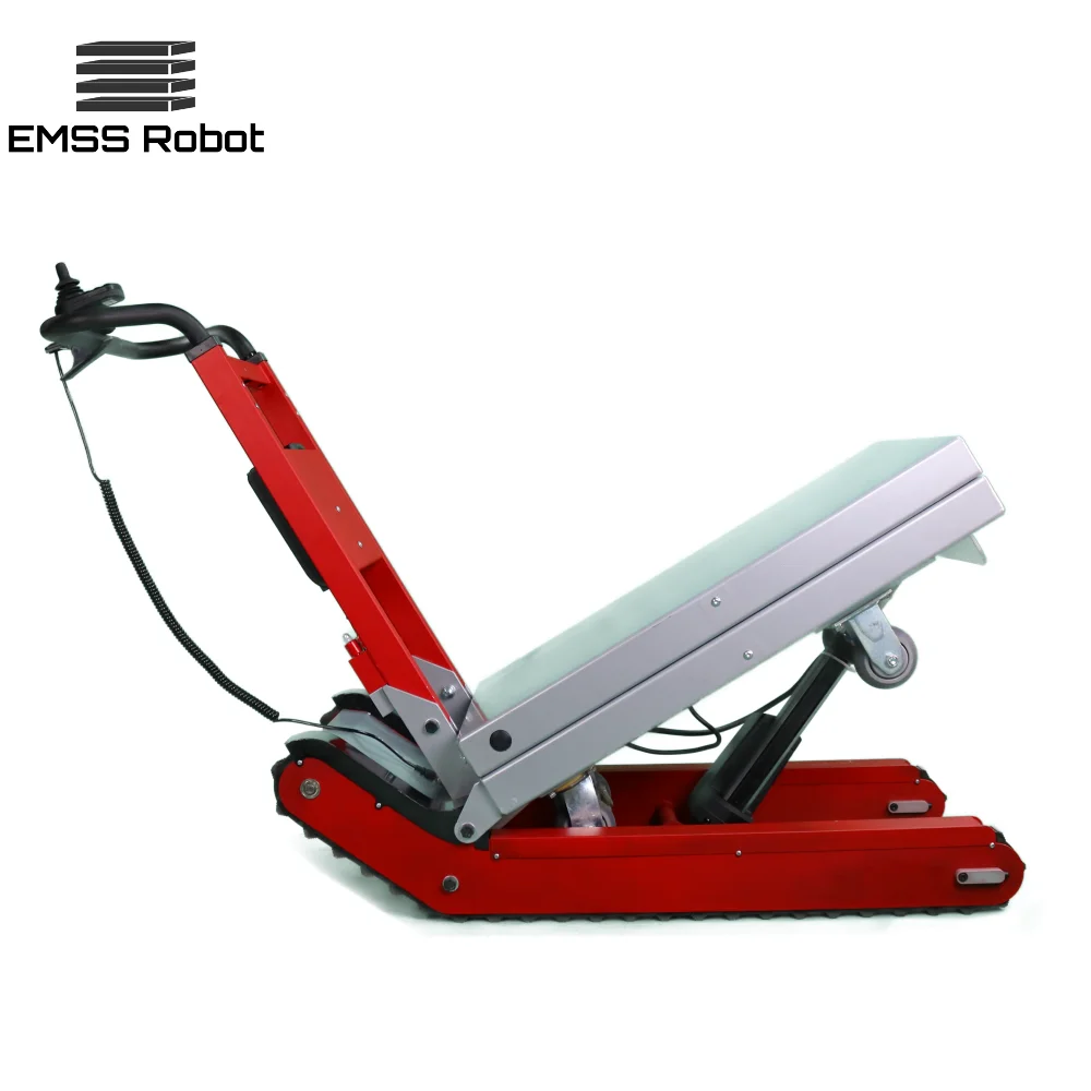 電動折りたたみ式プラットフォーム運搬アルミ製階段昇降機ヘビーデューティー電動トラック