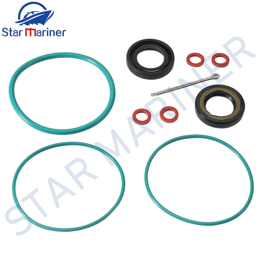 93101-20M07 93210-65M50 Oil Seal Kit Fit Outboard Lower Unit Prop Shaft Gearcase for Yamaha 2/4 stroke 20 25 30HP O-ring