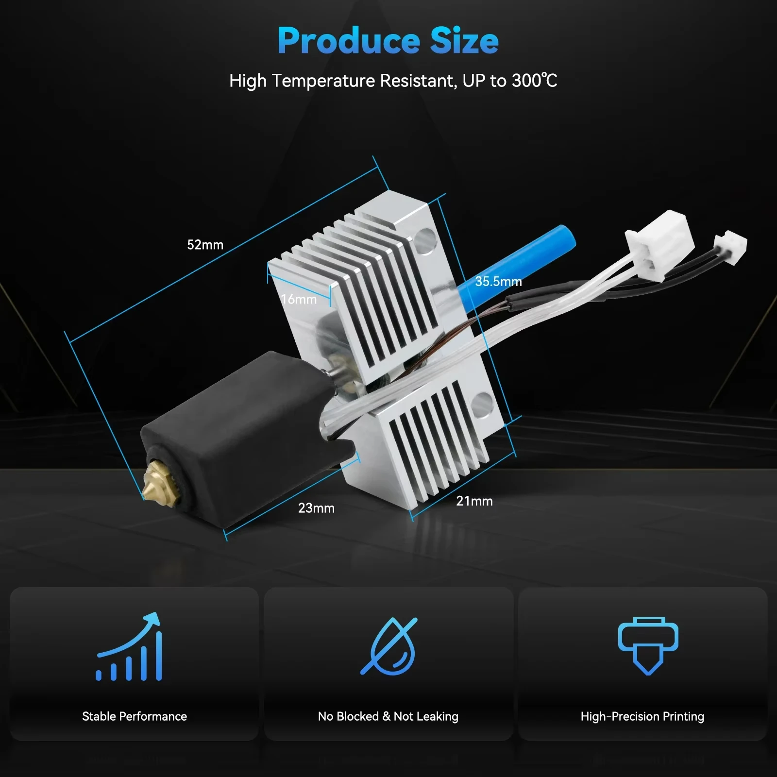 ل ELEGOO Neptune 4 Plus Max Hotend Kit فوهة فولاذية صلبة نحاسية عالية السرعة ملحقات طابعة ثلاثية الأبعاد لـ elegoo 4 Plus