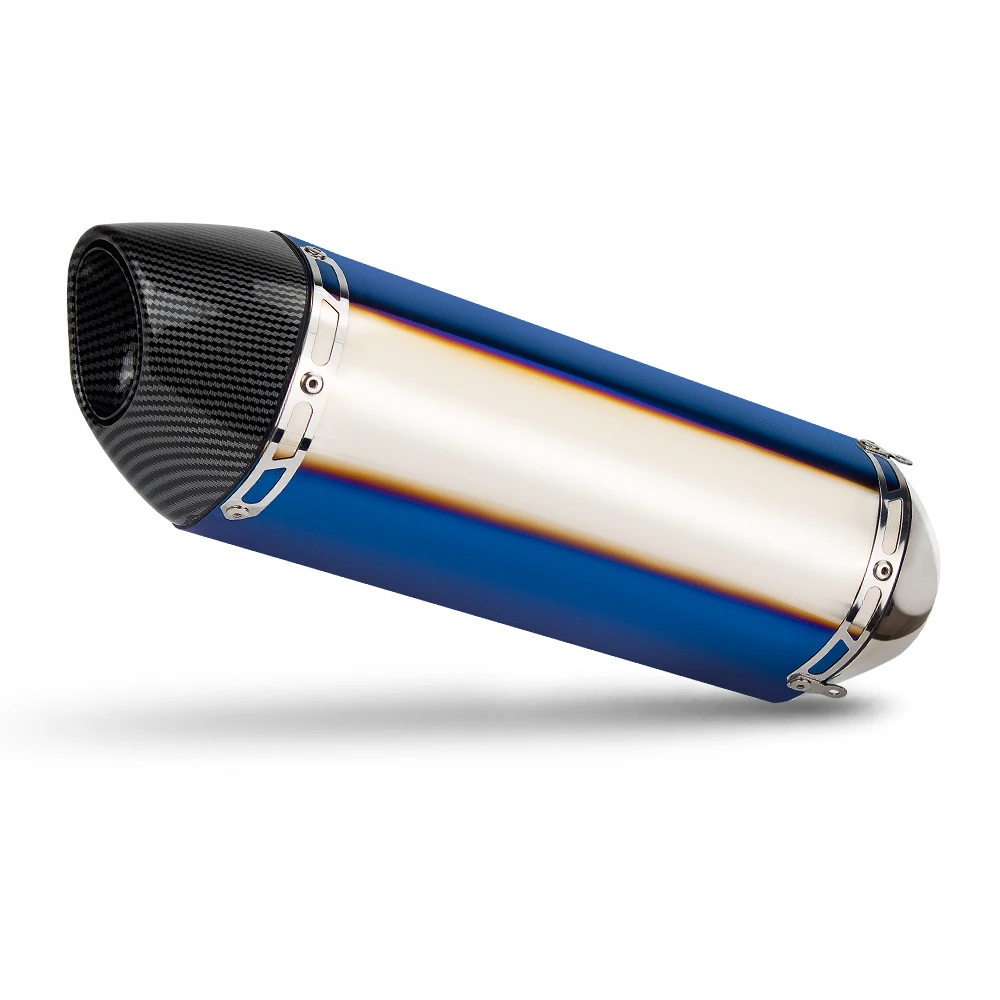 

Motorcycle Exhaust Muffler 51MM Racing Exhausts Pipe Kit R77 Tail Tube with DB Killer For MT07 Z650 Ninja1000SX R9 CBR650R SV650