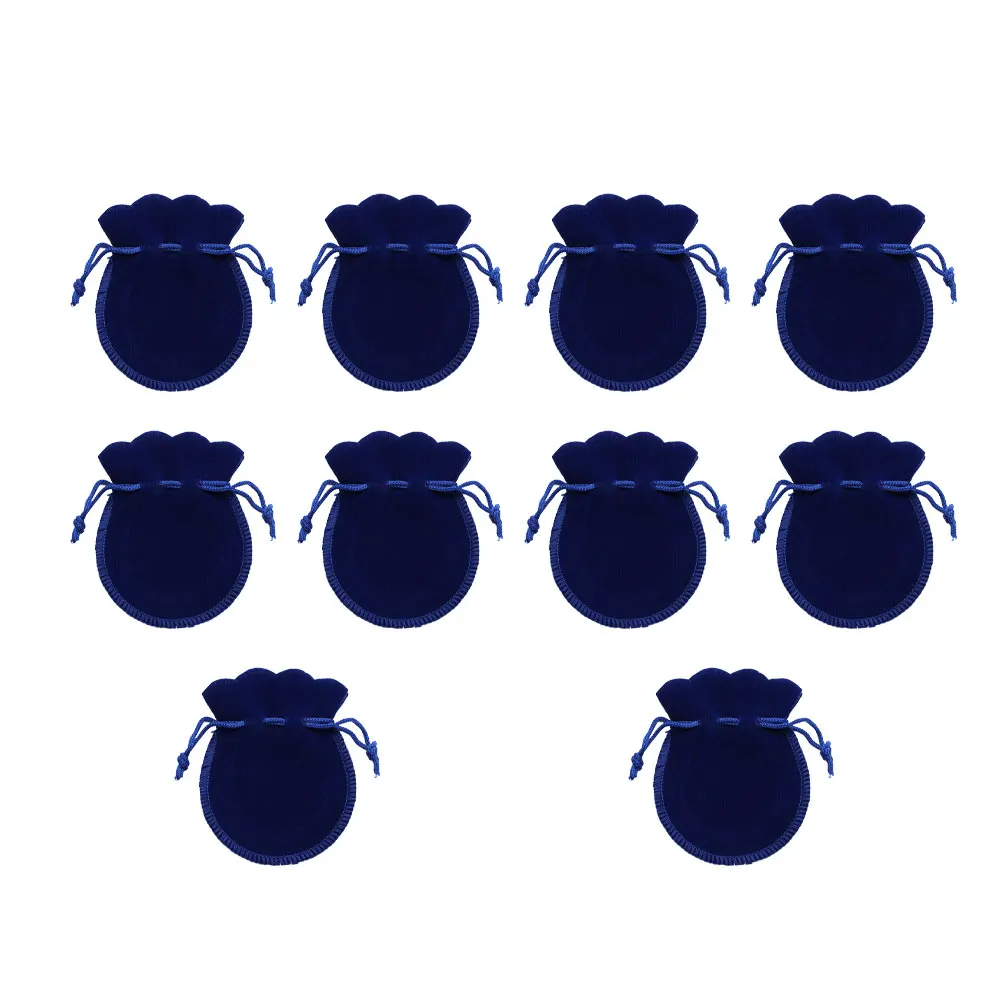 

10 Pcs Jewelry Storage Bags Flannel Drawstring ganizer Gift Favor Party Wrap Bags Home Store Display Supplies Bright Color
