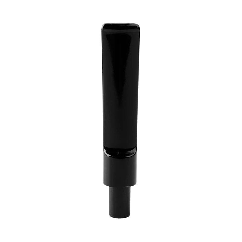 RU-MUXIANG Acrylic Smoking Pipe Cigarette Holder 9mm Filer Black Saddle Mouthpiece Suitable for All Tobacco Pipe Factory