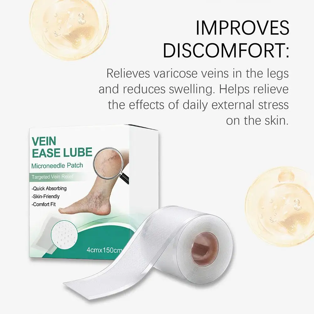 Vein Target Microneedle Patch Eliminates Varicose Veins Improves Blood Circulation for Earthworm Legs Treatment Enhance Veins - view 3