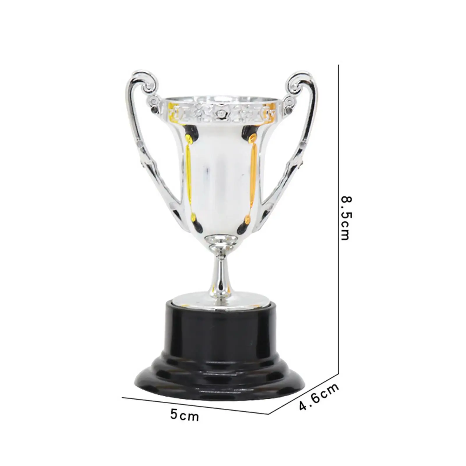 Mini Troféus Desktop Toy para Crianças, Esportes, Adereços de Torneio, Favores de Festa e Competição, Presente Criativo, 3 Pcs