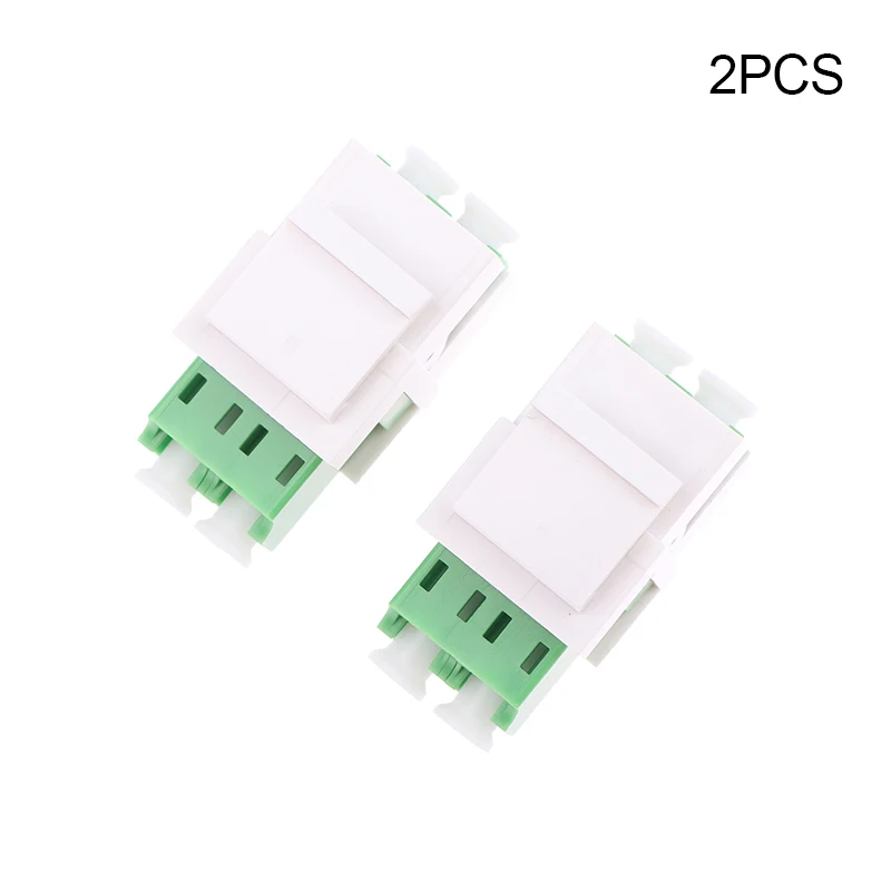 LC Fiber Optic Keystone Coupler Jack | UPC Duplex OM3/OM4 Compatible LC To LC Multimode Fiber Coupler