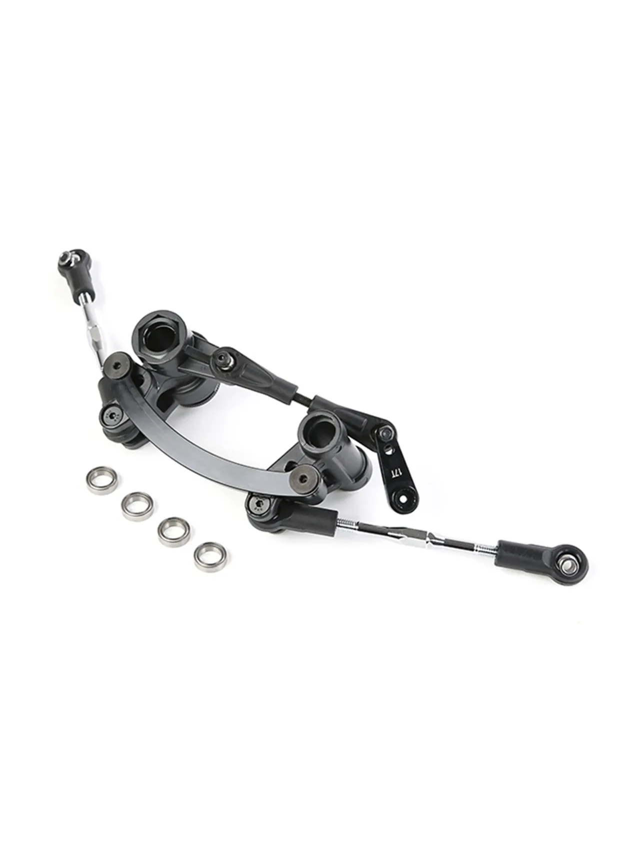 Rc Auto Trekstang Stuurinrichting met Metalen Tuimelaar voor 1/5 Losi 5ive-t Rofun Rovan LT King Motor X2 Truck Onderdelen - afbeelding 2