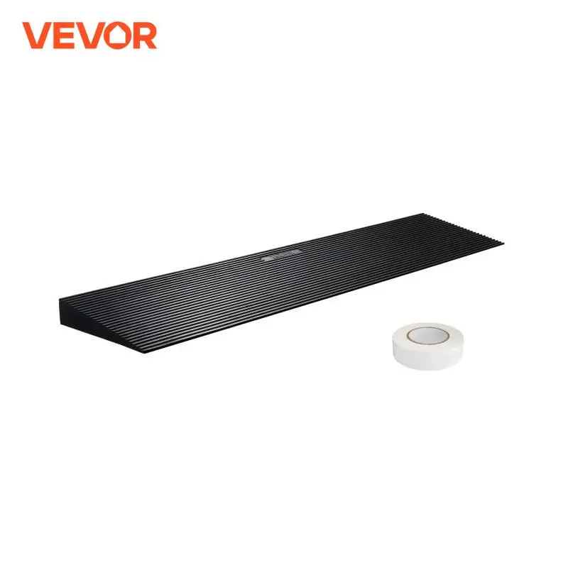 VEVOR-rampa de umbral de subida de 1,2 pulgadas, goma Natural cortable, para silla de ruedas, patinete con cinta de doble cara para entradas de puertas