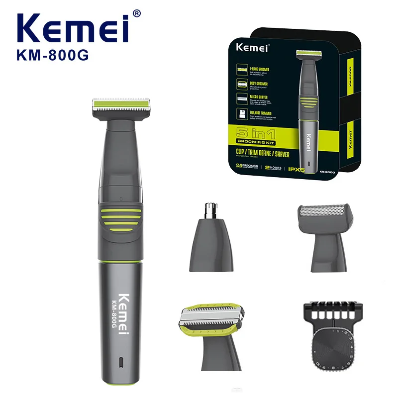 kemei-800g-メンズシェーバーセット-ipx5-防水-5-in-1-電気シェーバー-男性用ボディシェーバー