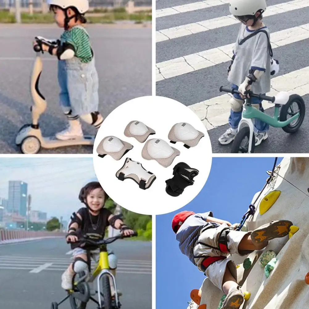 1 Set Durable Soft Inside Pressure Resistance Kids Skateboard Roller Skating Protective Gear Exercise Equipment