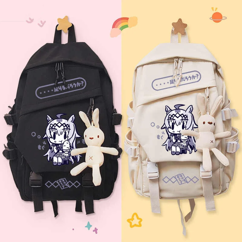 Anime Pretty Derby Tokai Teio Men Women Backpack Cosplay Student Schoolbag Fashion Cartoon Travel Shoulders Bag Christmas Gift