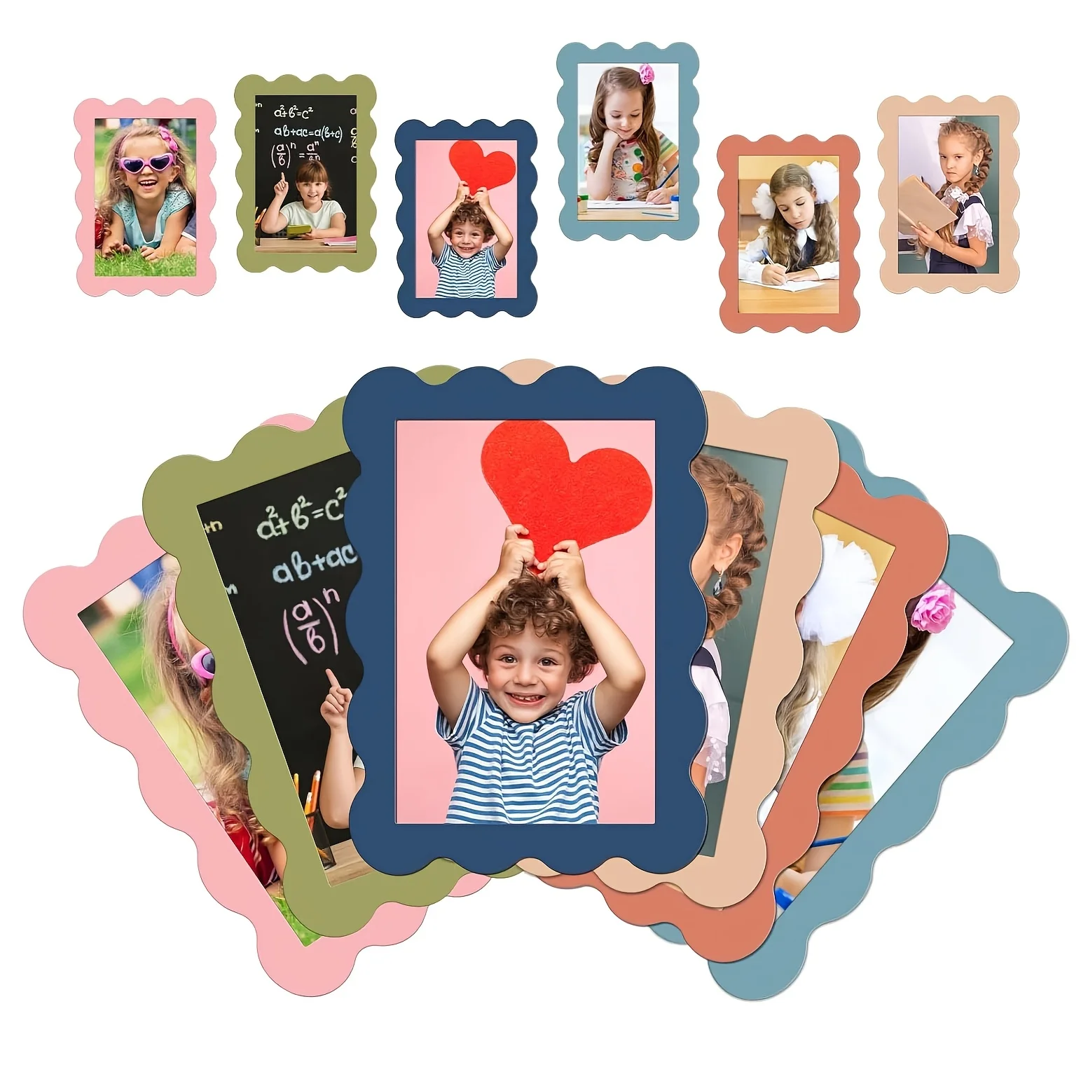 12Pcs Boho Magnetic Photo Frames,4
