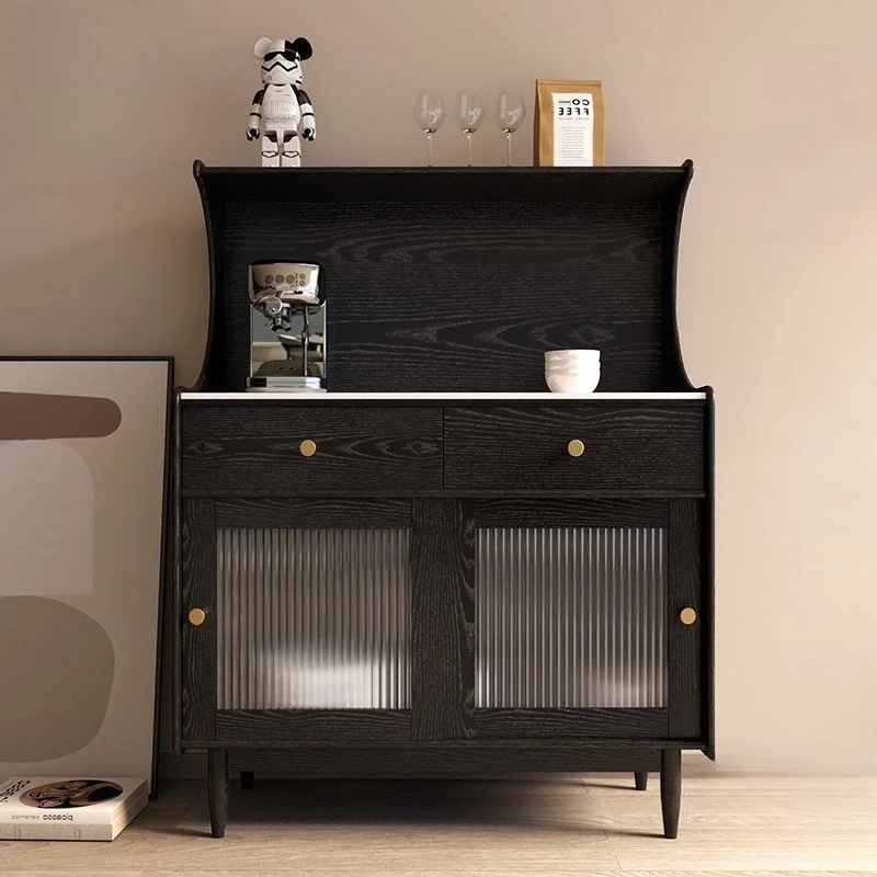 

Full solid wood dining side atmospheric oak dark wine locker